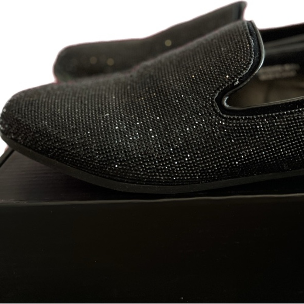 Nelly Bernal disco queen black Diamond loafers - NIB